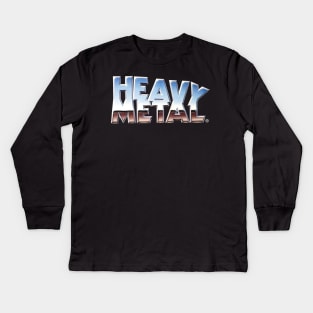 Heavy Metal Magazine Logo Kids Long Sleeve T-Shirt